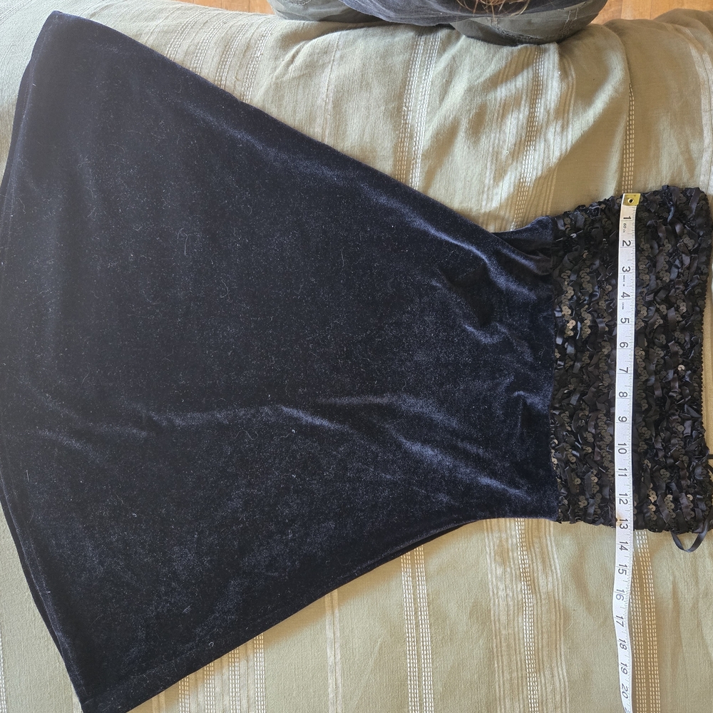 Elegant Black Velvet Dress
